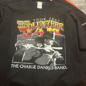 The Charlie daniels band volunteer jam tour 2007 tshirt